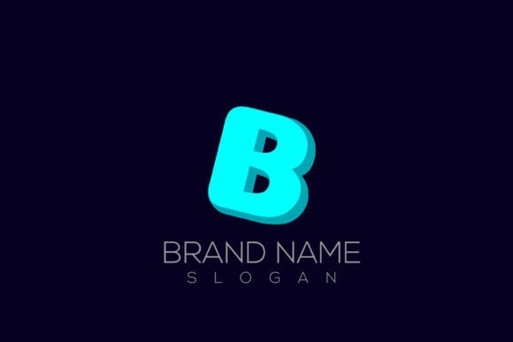 3D B | Vector 3D Letter B Logo Design: A Modern Branding Asset