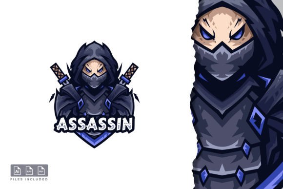 Assassin - Mascot & E-sport Logo: A Bold Identity for Gaming Teams