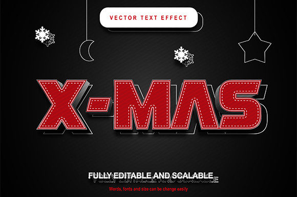 Bring Your Holiday Designs to Life with 3D Text Effect X-mas
