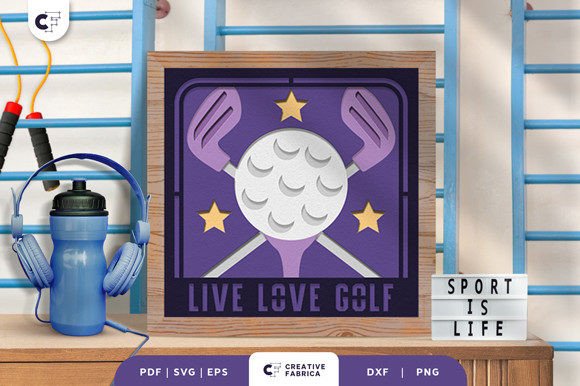 Crafting a Perfect Tribute: The Golf Ball and Sticks 3D Layered Papercut