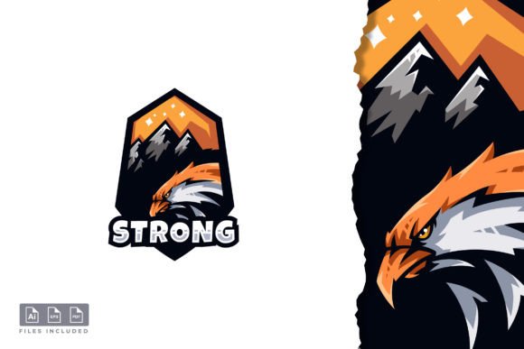 Eagle - Mascot & E-sport Logo: A Vector-Based Powerhouse for Gaming Brands