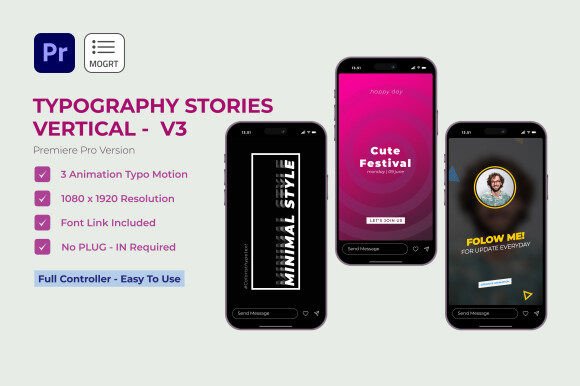 Elevate Your Premiere Pro Projects with Typography Stories V3