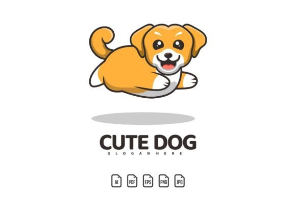 Flying Cute Dog Mascot Logo: Your Go-To for Playful Branding