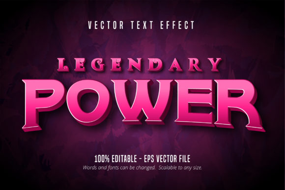 Legendary Power: The Editable Text Effect for Bold Branding