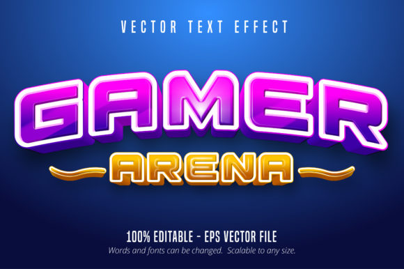 Level Up Your Typography with Gamer Style Editable Text