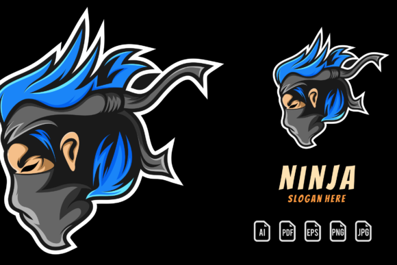 Ninja: A Sharp Vector Template for Game, Wizard, and Sport Logos