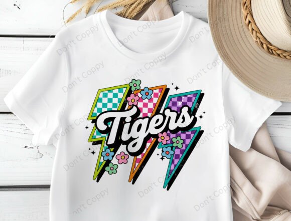 Revitalizing Retro Sports: Tigers Lightning Bolts PNG