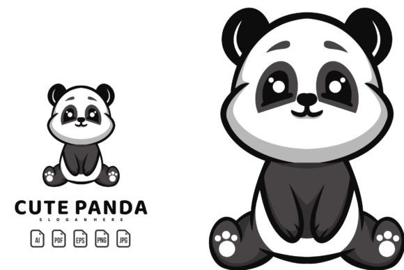 Sitting Cute Bunny Mascot Logo: A Vector Template for Your Brand