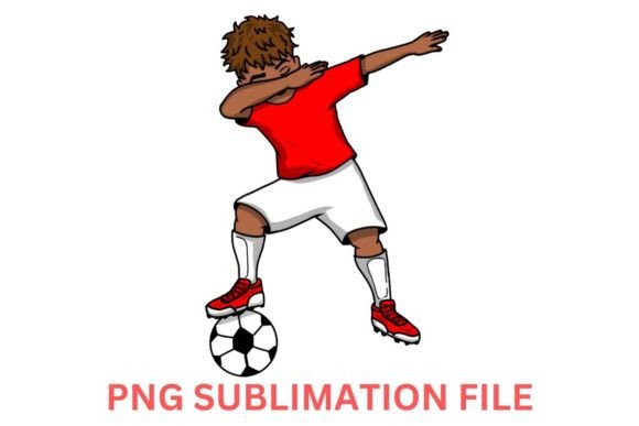 Soccer Dabbing PNG: Score Big with This Playful Design