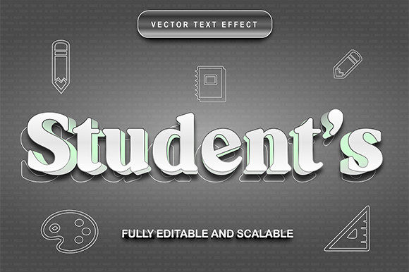 Student Editable Text Effect: Dynamic 3D Typography for Modern Creators