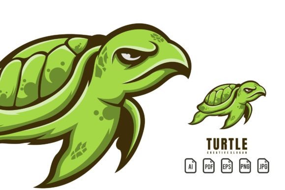 Unleash Your Brand with a Dynamic Turtle Mascot Logo
