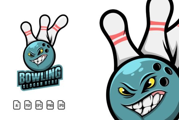 Unleashing the Spirit of the Lanes: The Bowling Mascot Logo Template